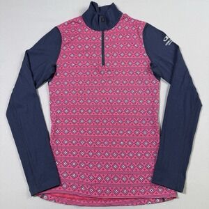 Icebreaker Bodyfit Merino 200 Womens Small Baselayer 1/4 Zip Long Sleeve EUC